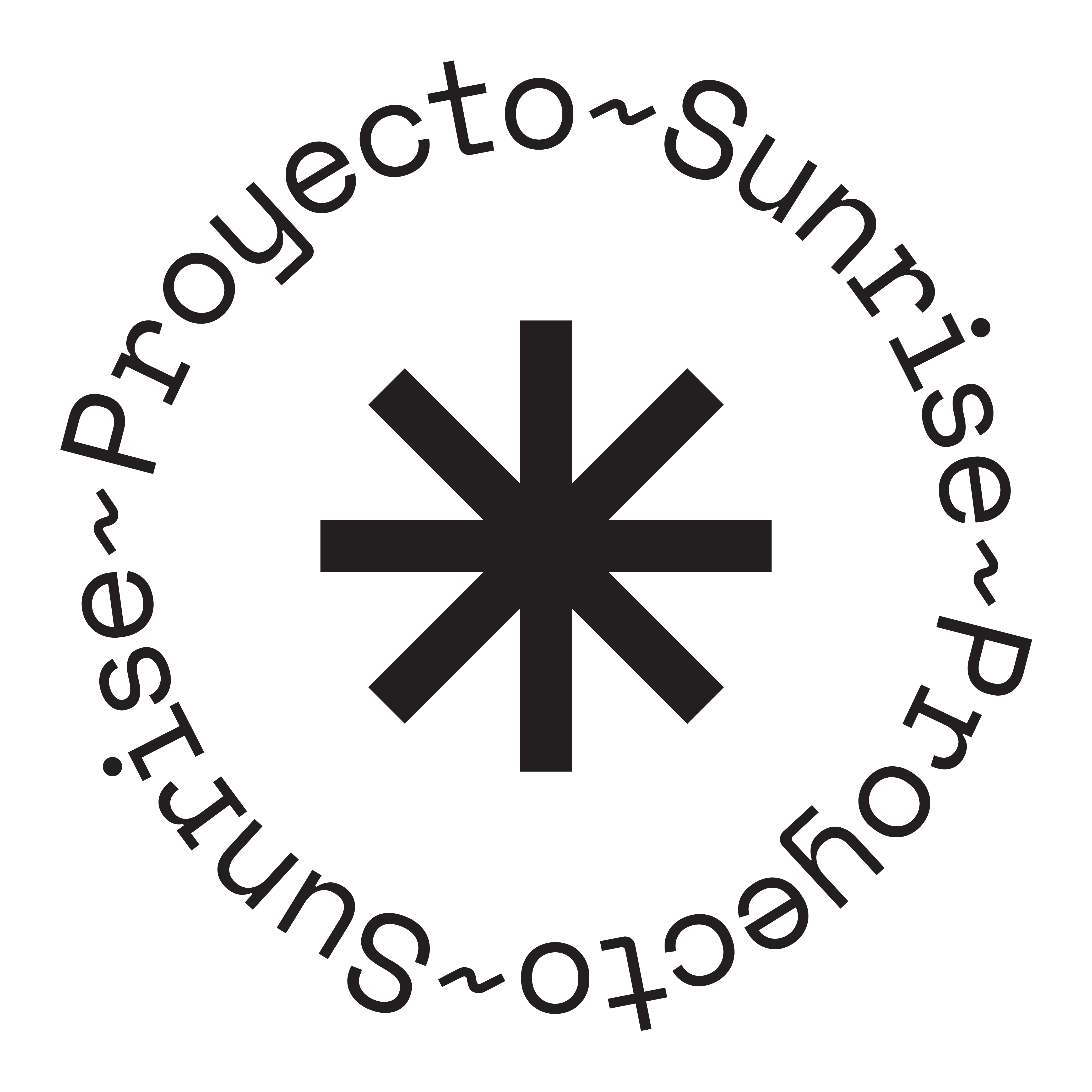 Proyecto sunrise logo black